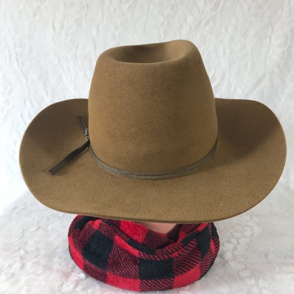 Vintage JB Stetson 4X Beaver XXXX Cowboy Hat Open Road 6 7/8 Oval Long Fit - Picture 5 of 15